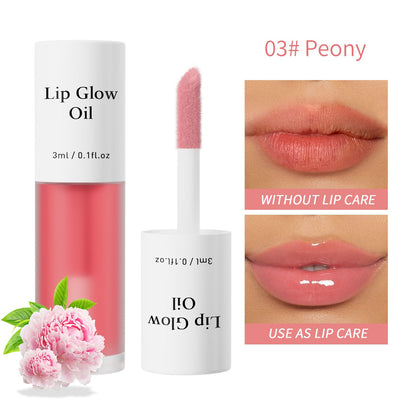 🌈 7-Color Fruit-Flavored Lip Oil - Hydrating Moisturizing Mirror-Gloss Lip Gloss