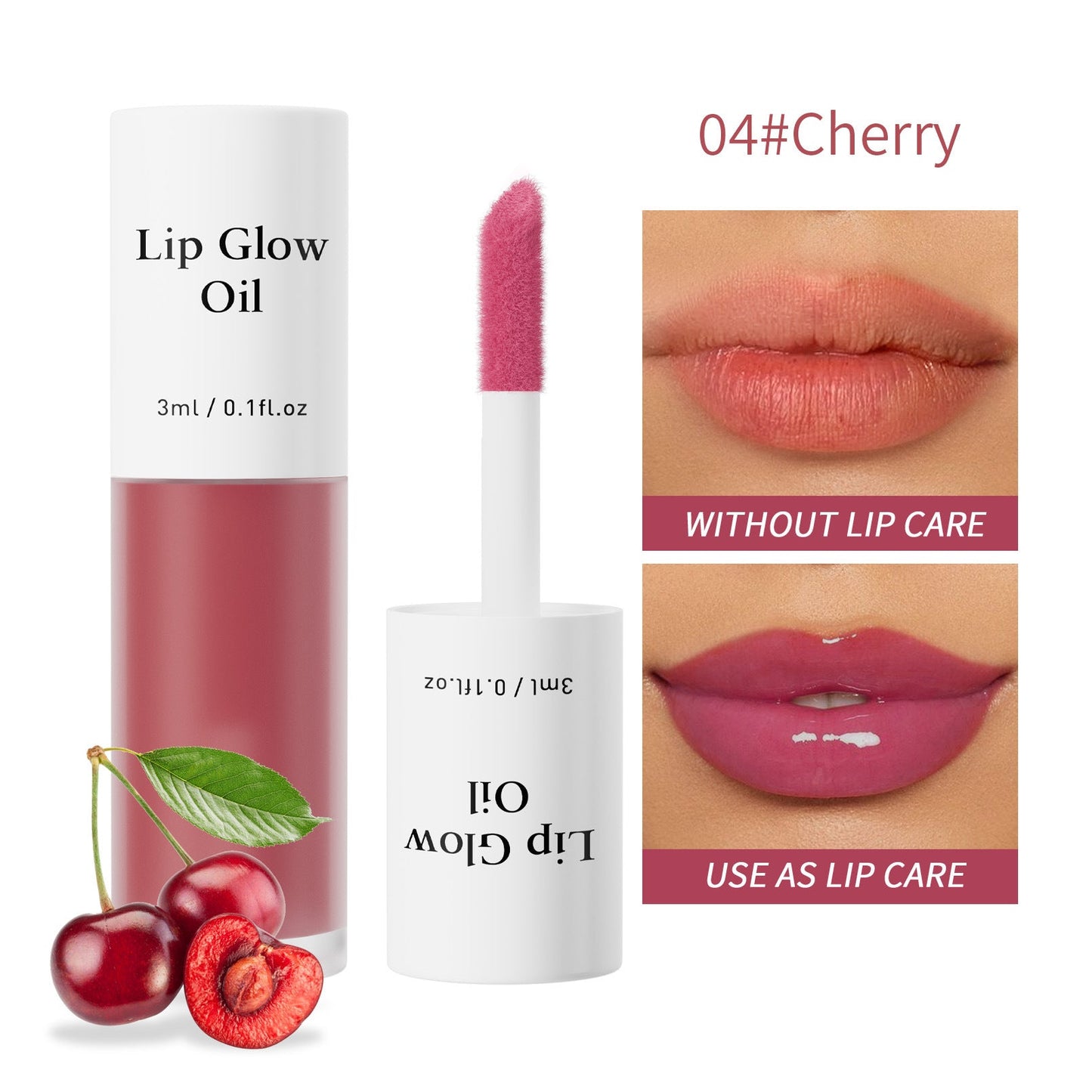 🌈 7-Color Fruit-Flavored Lip Oil - Hydrating Moisturizing Mirror-Gloss Lip Gloss