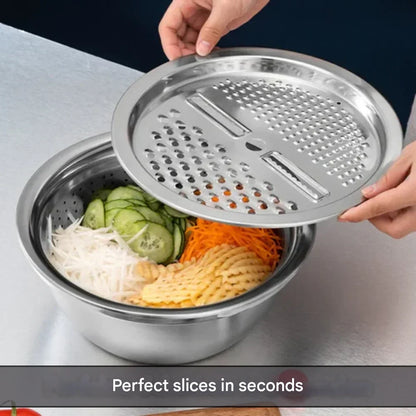 VersaWare™ - Multifunctional Stainless Steel Bowl