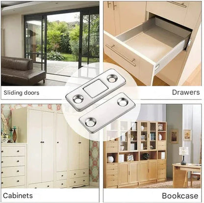 InvisiLock™ | Ultra-Thin Invisible Cabinet Door Magnets (4-Piece Set)