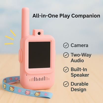 Kids'  Video Walkie-Talkie – 2-Pack HD Intercom for Playful, Secure Communication