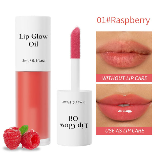 🌈 7-Color Fruit-Flavored Lip Oil - Hydrating Moisturizing Mirror-Gloss Lip Gloss